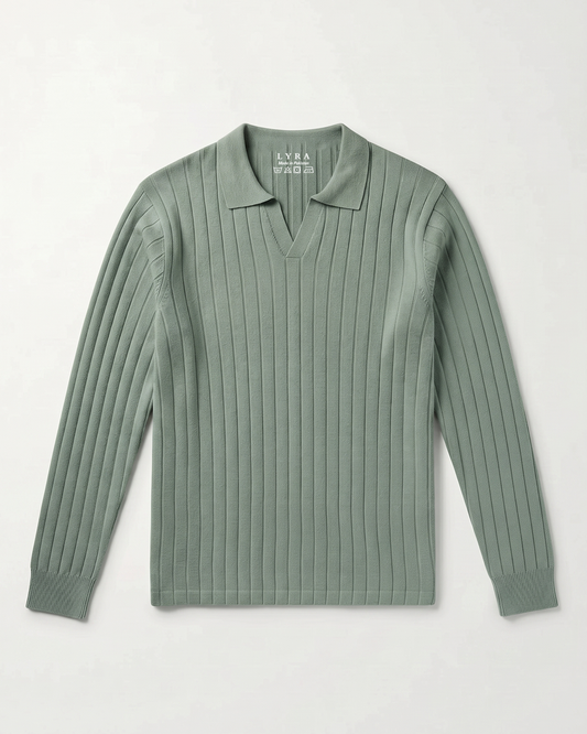 Drop Needle Polo Matcha (001)