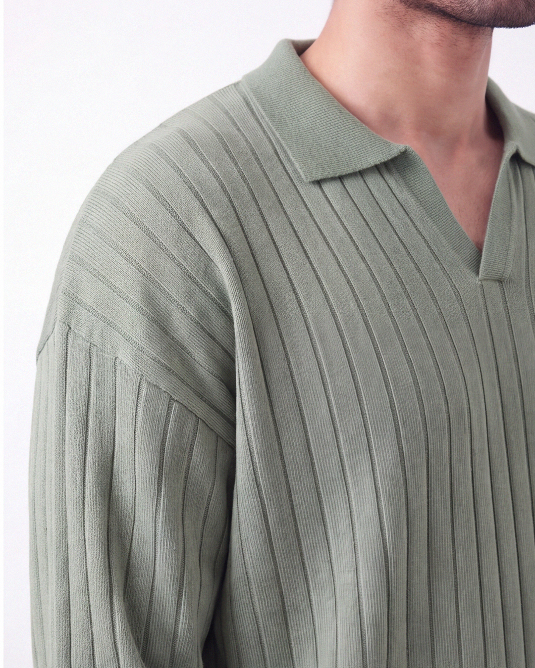Drop Needle Polo Matcha (001)