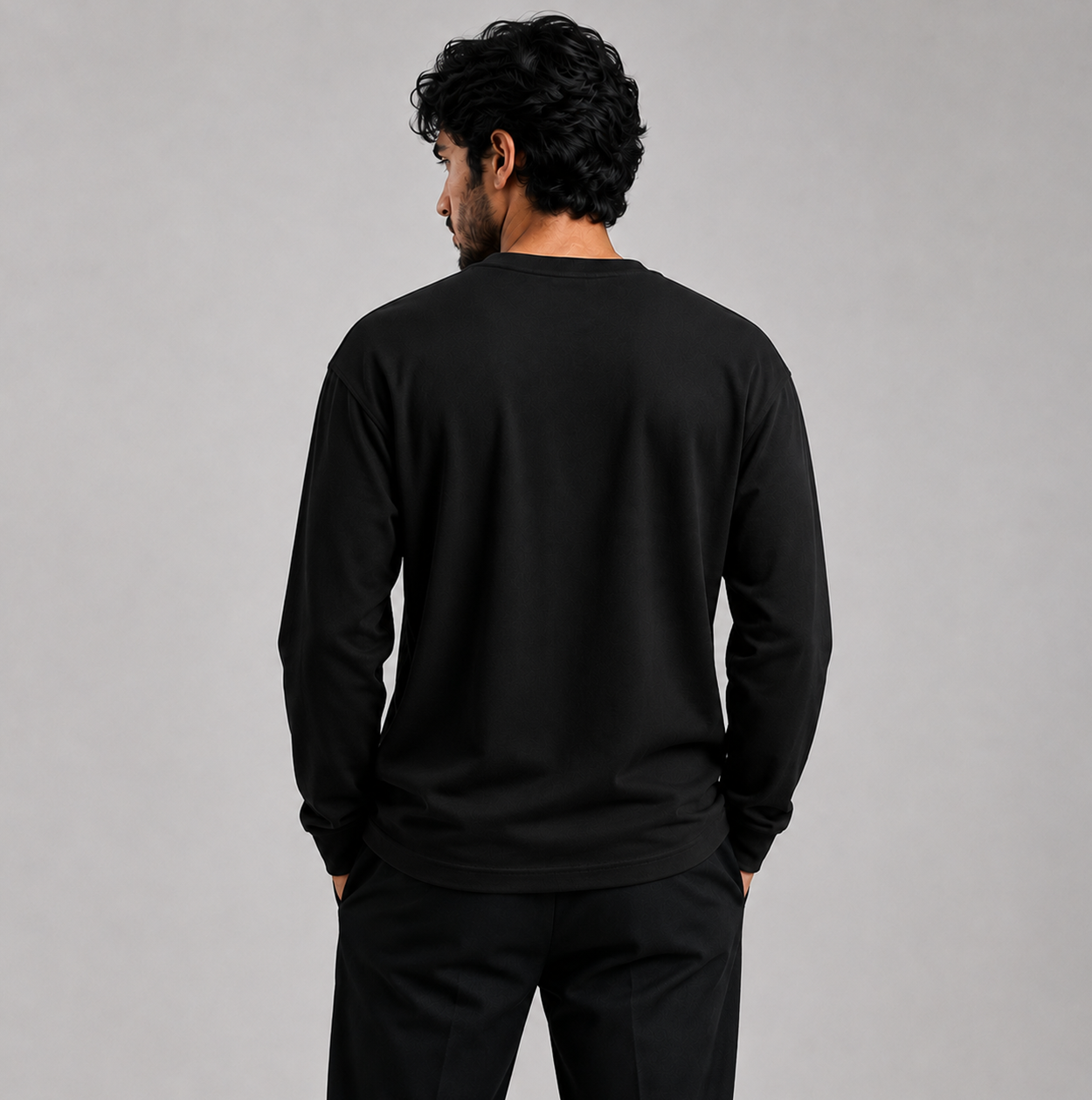 Loose Fit Sweat Shirt Black (006)