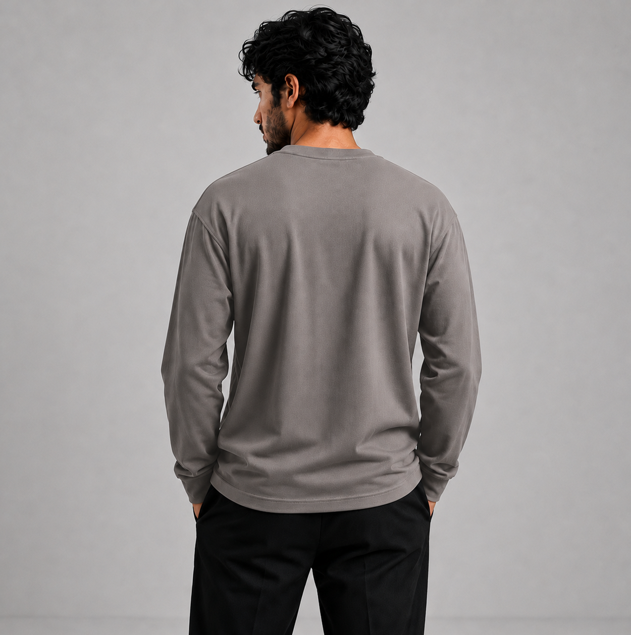 Loose Fit Sweat Shirt Grey (006)