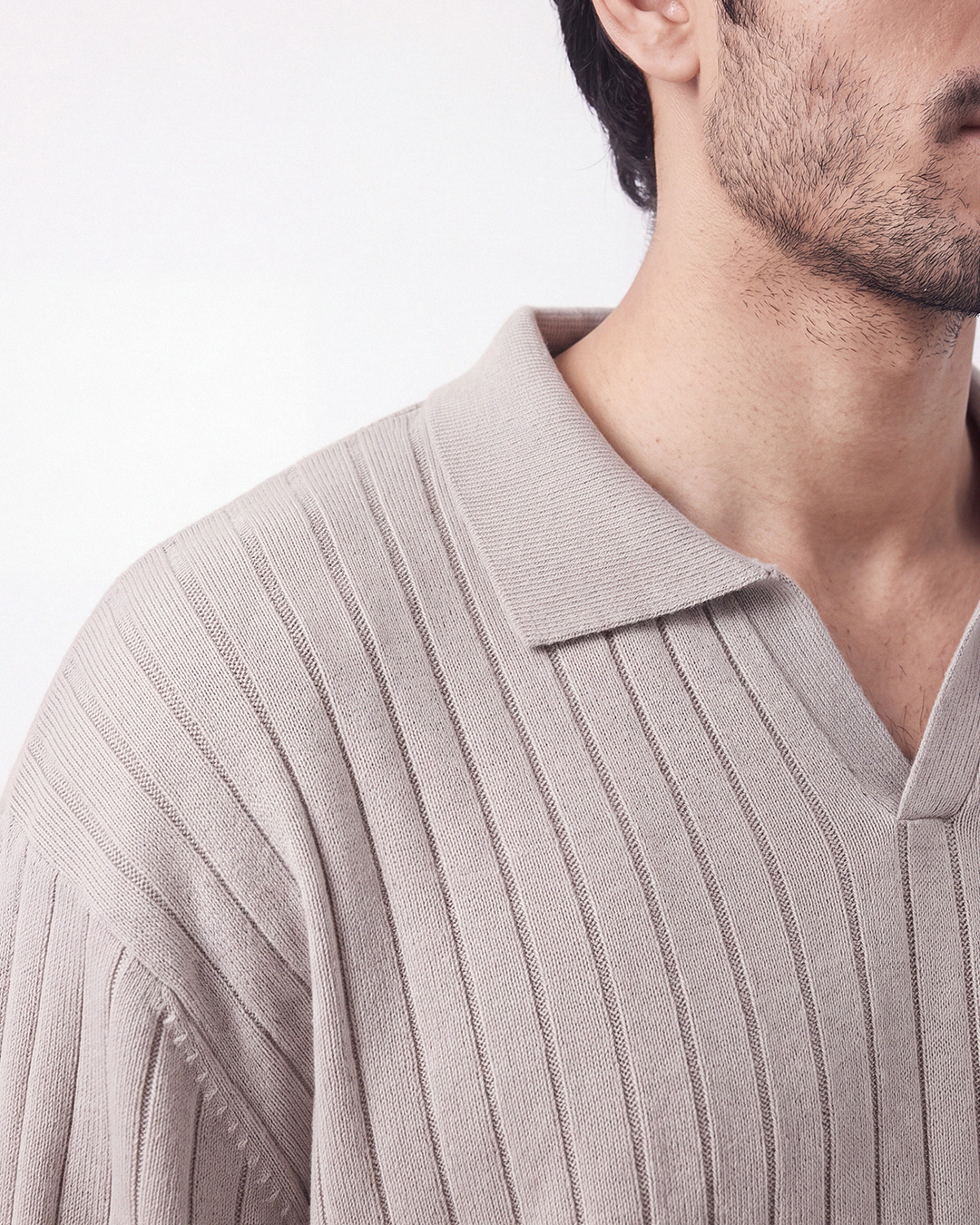 Drop Needle Polo Grey (001)