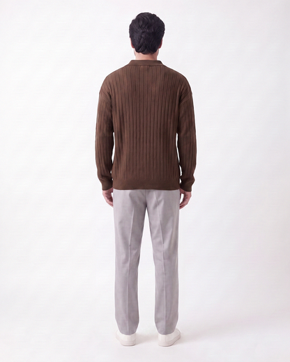 Drop Needle Polo Brown (001)