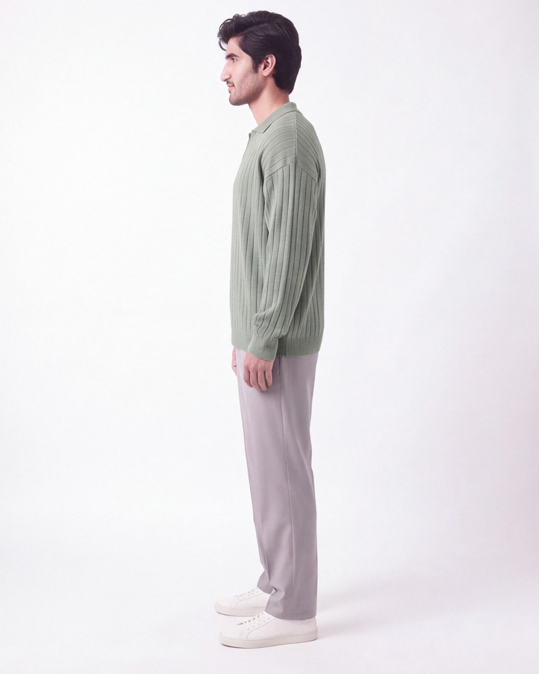 Drop Needle Polo Matcha (001)