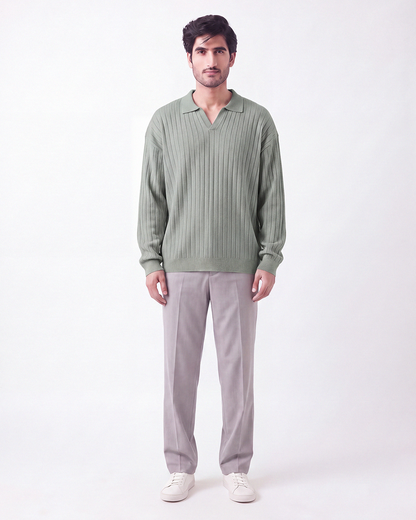 Drop Needle Polo Matcha (001)