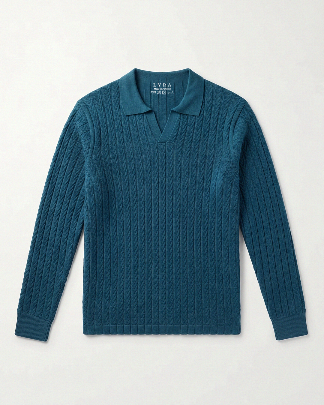 Drop Needle Polo Blue (001)
