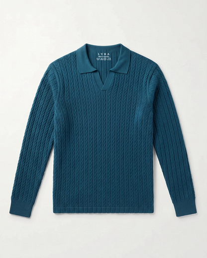 Drop Needle Polo Blue (001)