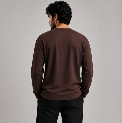 Loose Fit Sweat Shirt Brown (006)