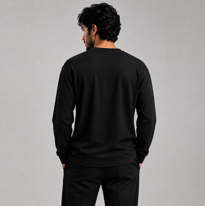 Loose Fit Sweat Shirt Black (006)