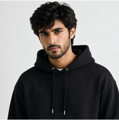 Loose Fit Hoodie Black (005)