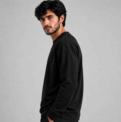 Loose Fit Sweat Shirt Black (006)