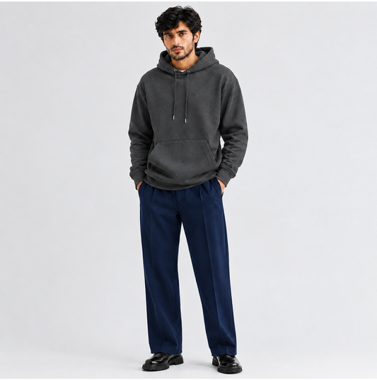 Loose Fit Hoodie Ash Grey (005)