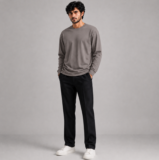 Loose Fit Sweat Shirt Grey (006)
