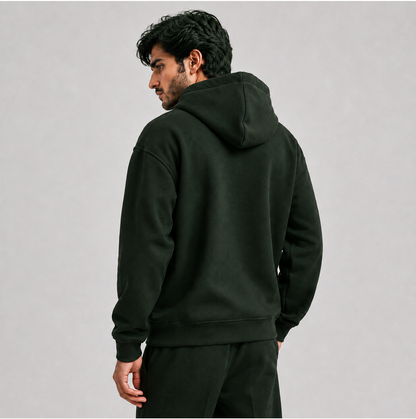 Loose Fit Hoodie Pine Green (005)