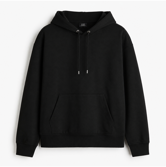 Loose Fit Hoodie Black (005)