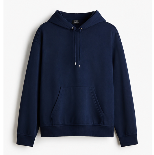 Loose Fit Hoodie Navy Blue (005)