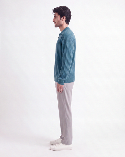 Drop Needle Polo Blue (001)