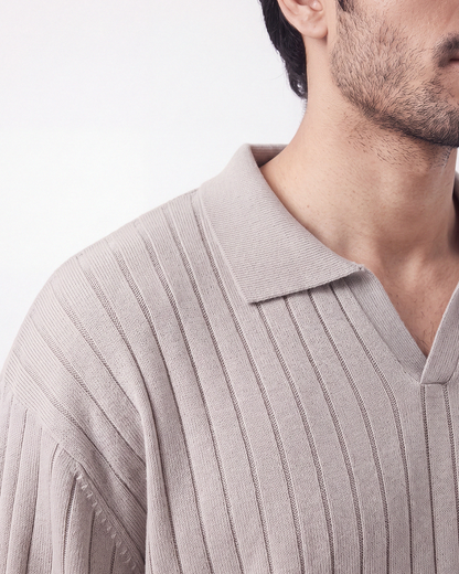 Drop Needle Polo Grey (001)