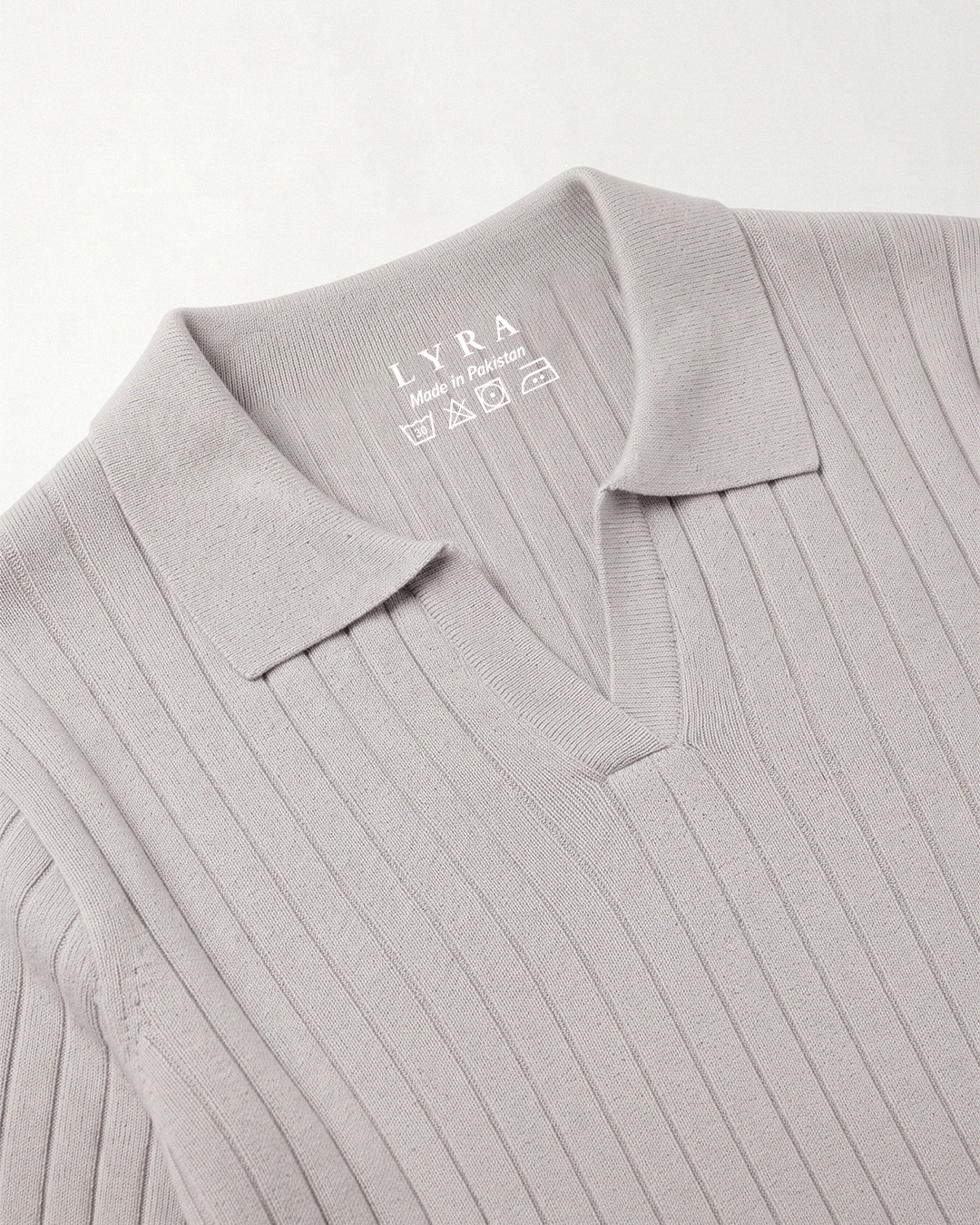 Drop Needle Polo Grey (001)
