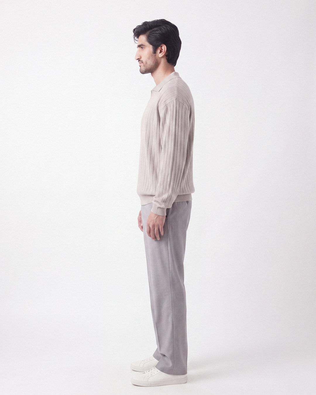 Drop Needle Polo Grey (001)